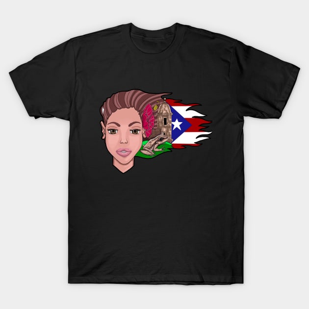 Puerto Rico in One T-Shirt by EdieArt